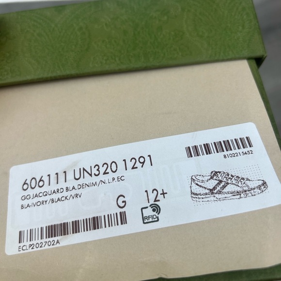 Gucci canvas monogram sneaker new with tags - Picture 9 of 10